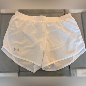 White Under Armour Running Shorts-Size Small